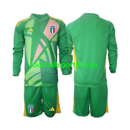Tenue Italie Gardien Enfant Exterieur UEFA Euro 2024 Maillot de Foot ML